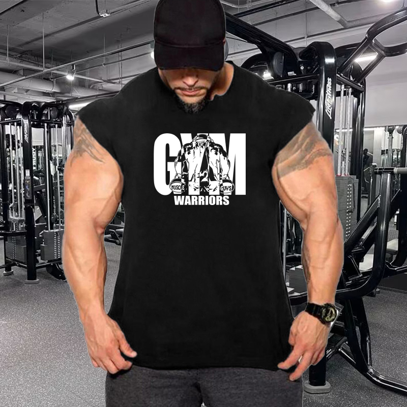 Летние дышащие хлопковые футбо – обзор и цена Tank Top Muscle