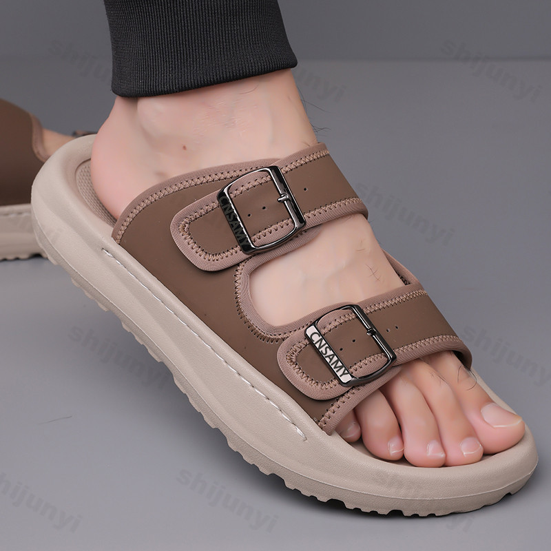 Мужские тапочки, лето 2024, ды – обзор и цена Flip Flop Leather Men