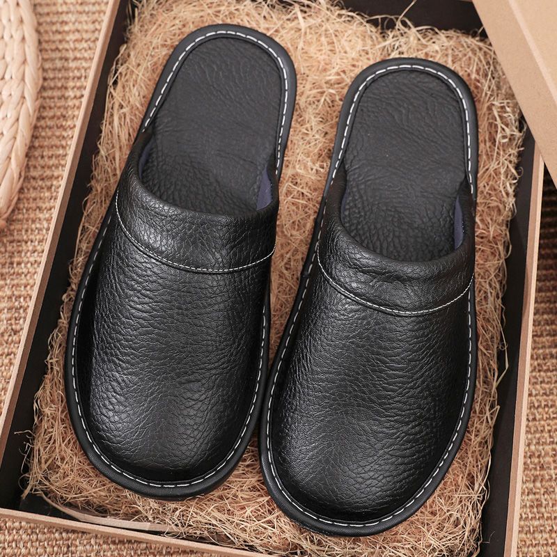 Домашние кожаные тапочки для м – обзор и цена Flip Flop Leather Men