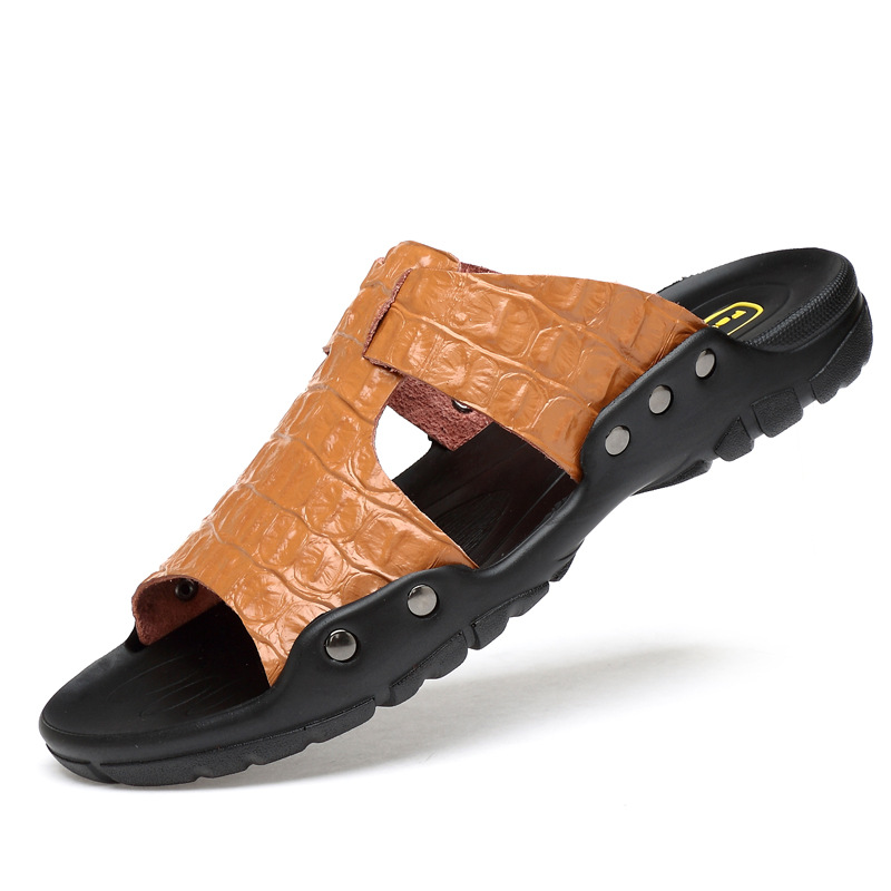 Кожаные сандалии, мужские удоб – обзор и цена Flip Flop Leather Men
