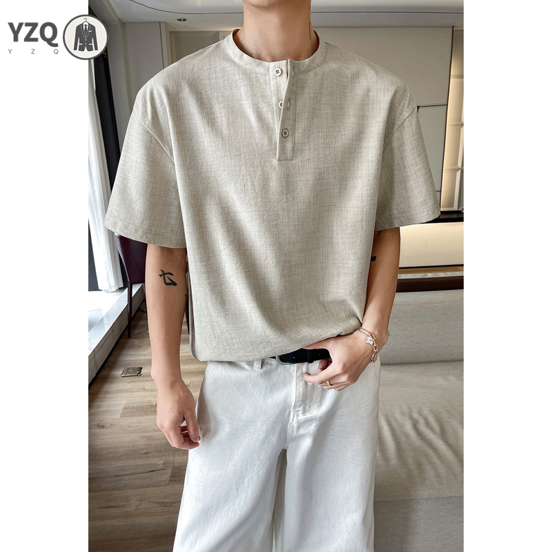 Мужская дышащая футболка с кор – обзор и цена Linen Shirt Breathable
