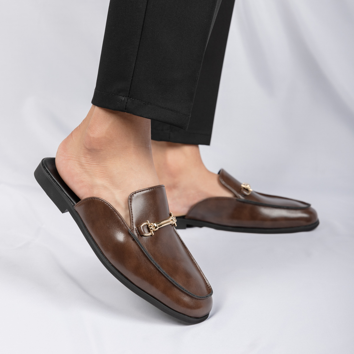 Мужские кожаные мюли-лоферы с  – обзор и цена Flip Flop Leather Men
