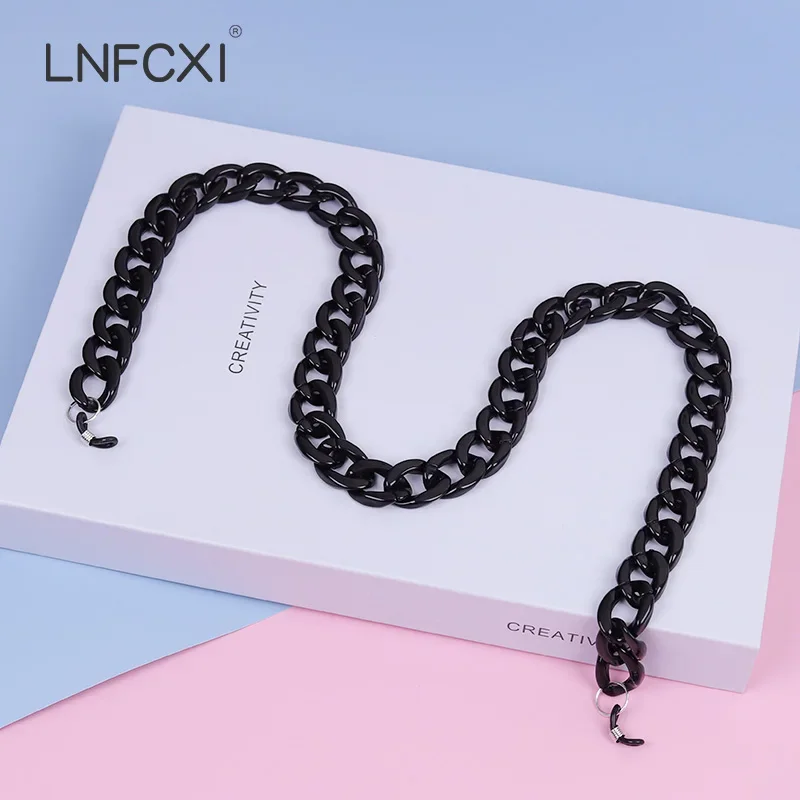 Новые черные модные акриловые  – обзор и цена Sunglass Retainer Cord