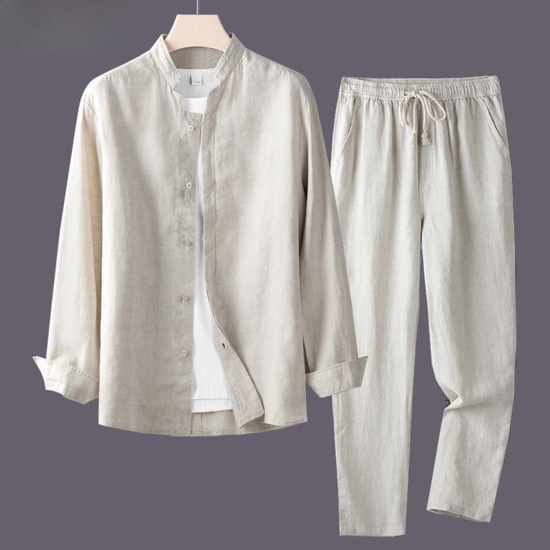 Белая рубашка с длинным рукаво – обзор и цена Linen Shirt Breathable